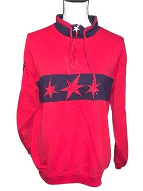 Blast 1/4 Zip Pullover Sweatshirt with Star Chest Panel Star Zipper